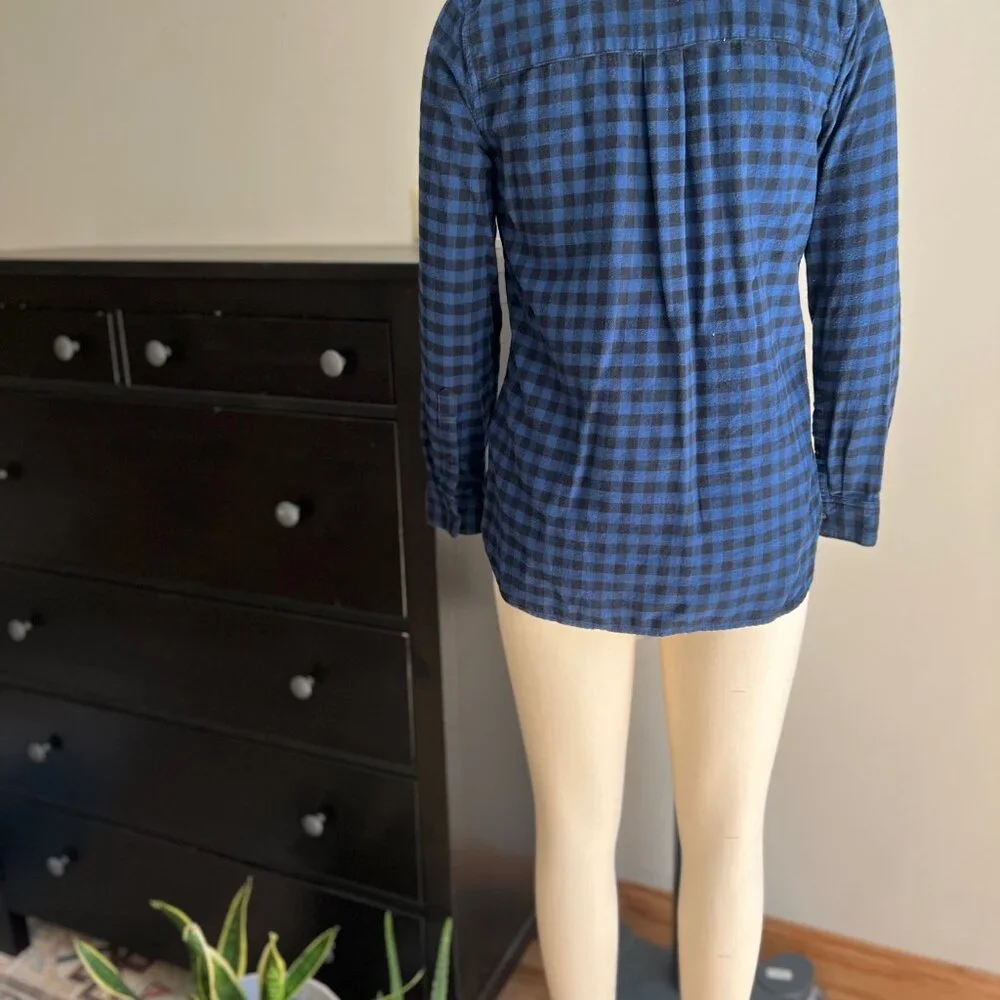 Madewell Buffalo Check Flannel Button Down Shirt - Picture 4 of 12